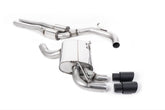 Milltek Audi RS3 SPORTBACK S TRONIC (8P) (2011 to 2012) - Cerakote Black Tips. Includes Active Exhaust Valve.